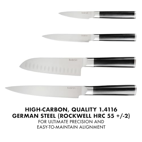 Babish-High-Carbon-14116-German-Steel-14-Piece-Full-Tang-Forged-Kitchen-Knife-Set-WSheaths