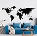 Idea Mappa Del Mondo Adesivo Da Parete In Vinile Mappa Del Mondo Mappa Grande Appartamento Decorazione Per Ufficio Wall Sticker Home Room Decoration Design 58X28Cm
