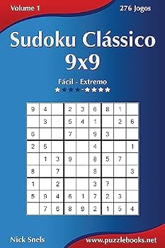 Paperback Sudoku Clássico 9x9 - Fácil ao Extremo - Volume 1 - 276 Jogos [Portuguese] Book