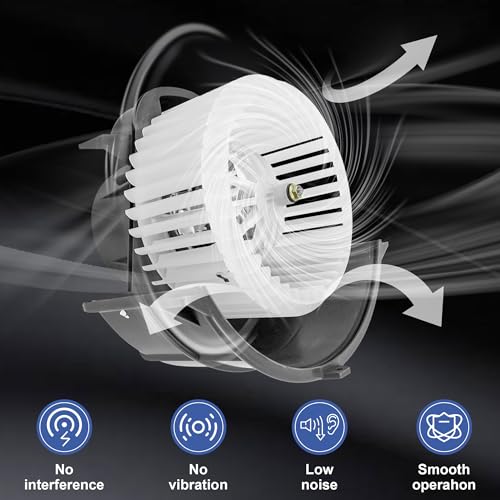Image of PartsFlow 700262 Front A /C Heater Blower Motor W /Fan Cage For 2007-2015 Audi Q7 For 2004-2010 Volkswagen Touareg 7L0820021Q