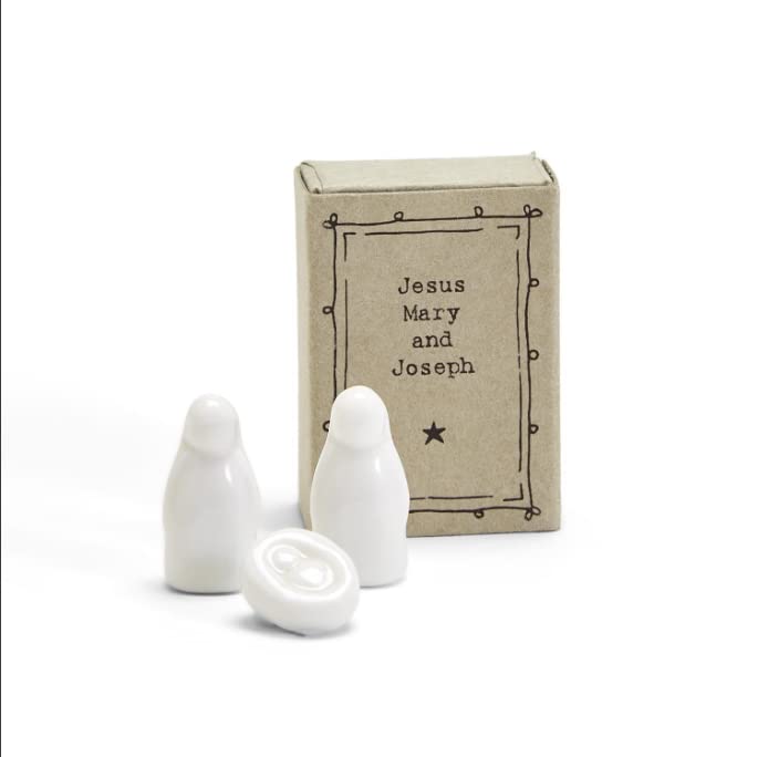 Mirra N Me Two's Company - Miniature Nativity - Jesus, Mary & Joseph, White