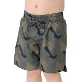 [HEAZEL] アウトレット品 キッズ サーフパンツ 水着 男の子 女の子 ベビー 子供 紫外線対策 ユニセックス 90サイズ ミリタリー