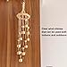 Wind Chimes Outdoor, Wooden Wind Chimes with 10 Gold Bells,Melody Light Tone,Classic Zen Garden Cute Wind-Chime Home Hanging Décor for Relaxation, Grace,Patio, Garden, Indoor Peace