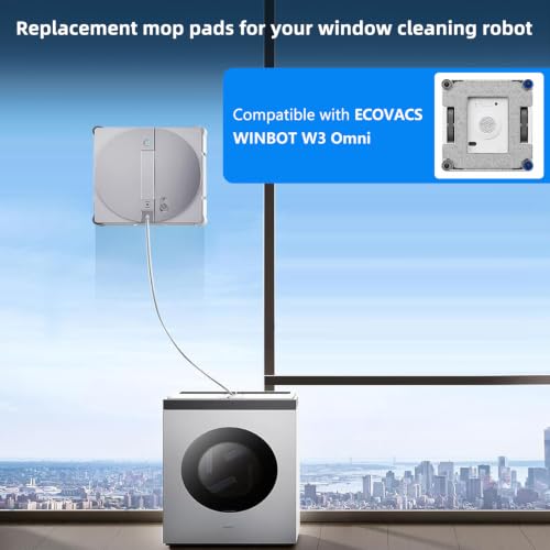 Tampons microfibre pour robot vitre ECOVACS WINBOT W3 Omni - 3
