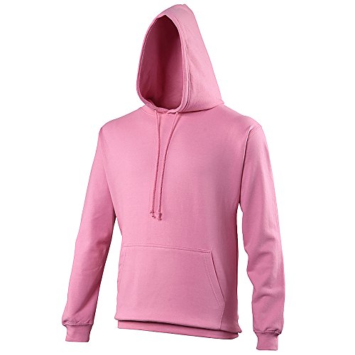 AWDis Unisex College Hooded Sweatshirt/Hoodie (L) (Candyfloss Pink)