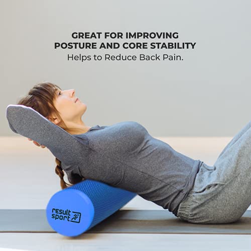 ResultSport EVA Foam Roller - Blue - 15cm x 45cm