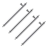 Tweruna 4 Stück Uhrenstifte, Schnellverschluss-Federstege, 22mm Edelstahl-Uhrenstifte Ersatzset für Uhrenarmband-Reparaturen