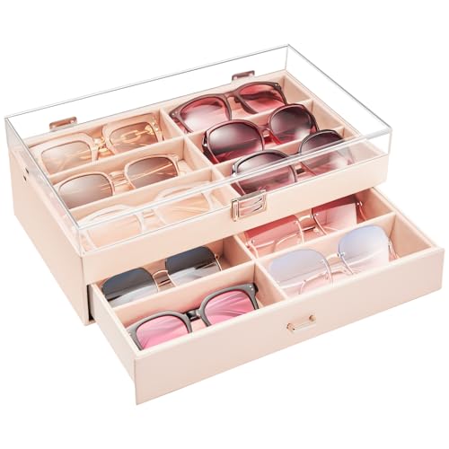 ProCase Boîte à Lunettes à 12 Emplacements, Range Lunettes de Soleil ou Lunettes de Vue avec...