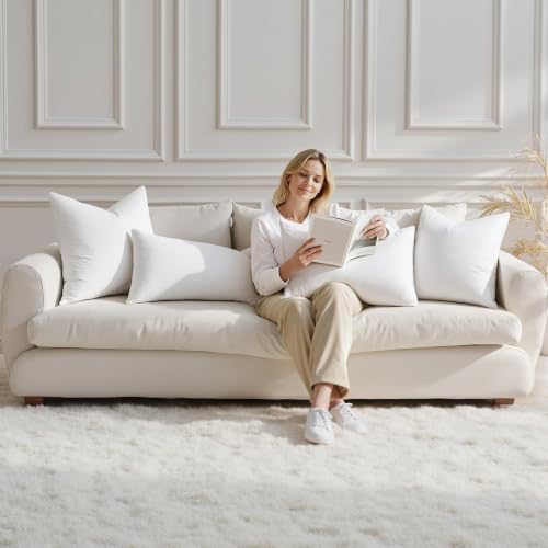 Image of MIULEE 14x22 Inch Down Feather Pillow Insert with Cotton Fabric