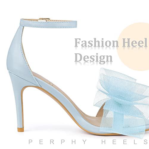 Perphy Open Toe High Heels Ankle Strap Bow Tie Stiletto Heel Sandals for Women4