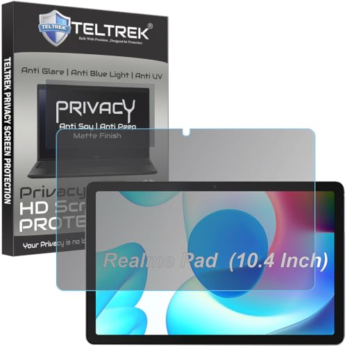 Image of Privacy Matte Anti Peep Screen Guard Compatible With Realme Pad Tab (10.4 inch Inch Tablet) Anti Spy Screenguard Not a Tempered Glass Screen Protector