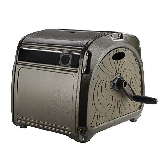 Giraffe Metal Hose Reel Box, Heavy Duty Retractable Garden Hose Reel Hideaway with Crank Handle, 150ft 5/8" Hose Capacity
