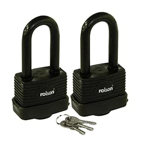 Rolson 66506 Keyed-Alike Long Shackle Padlocks