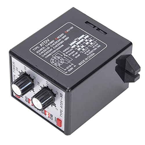 Relais de minuterie double AC110V 220V à commande par bouton - 2