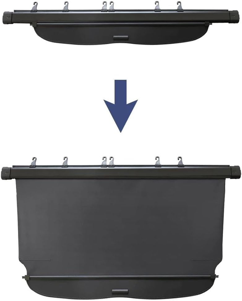 For CRV 2007-2011 Retractable Cargo Cover For Trunk Privacy Auto Interior Accessory Sturdy Boot Cover(Canvas)