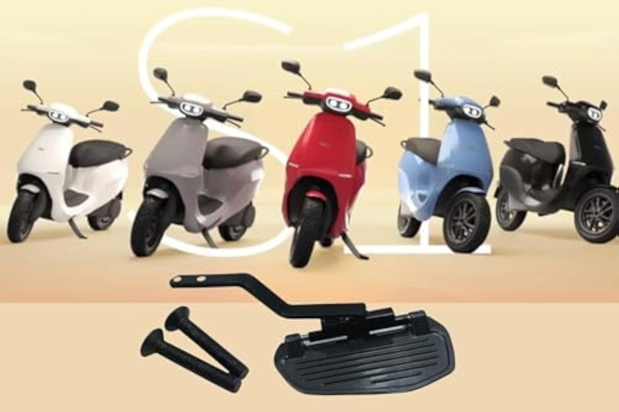 Footrest Stand Compatible for Ola S1x Electric Scooter, Heavy Duty