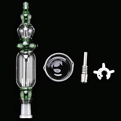 Younuo 10mm Mini Nectar Travel Honey Straw with Titanium Tip Kit