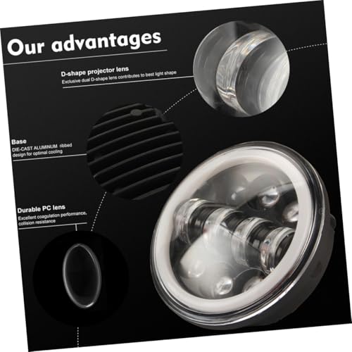 Faro led para motocicleta para solucionar la falta de luz nocturna 3
