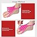 Toe Foot Stretcher, Reduce Soreness Muscle Relaxation Sole Massage Foot Separator Stretcher Prevent Slip for Fitness for Valgus (Rose Red)