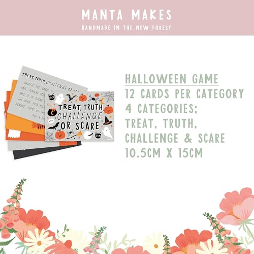 "Manta Makes Halloween decorations, range of Halloween themed Halloween party decorations and keepsakes, party decorations Halloween (Trick or Treat Game Cards)" — photo 4