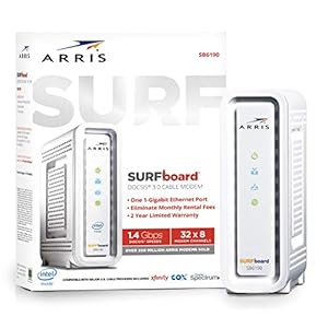 ARRIS® Surfboard® SB6190 Cable Modem, White