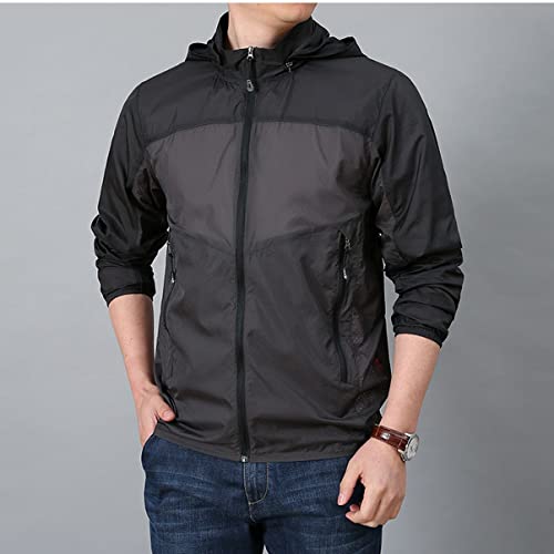 Manteau outdoor homme respirant avec capuche vêtement de pêche léger