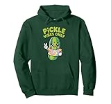 pickle vibes only cute kawaii pickle funny pickle lover felpa con cappuccio
