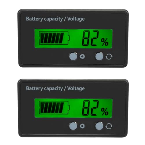 Shockley 12V-48V Battery Voltage Meter, 2 Pc, Green - Image 2