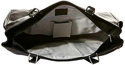 Piel Leather Large Shopping Bag, Black, One Size #TOP4