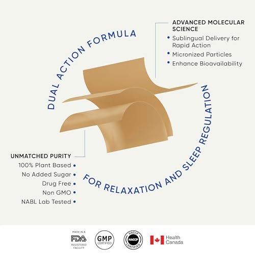 Wellbeing Nutrition Melts Restful Sleep Strips | Plant-Based Melatonin 10mg for Better Sleep & Stress Relief with Chamomile, Tagara, L-Theanine | Helps You Fall Asleep Fast | 60 Oral Thin Strips