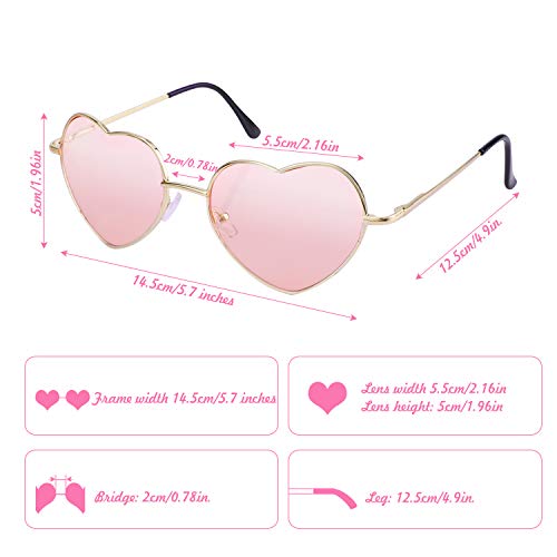 Hifot 2 Pack Hippy Occhiali Retro Round Occhiali a...