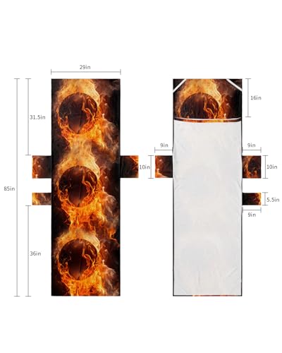 Basketball Beach Lounge Chair Towel Cover, Soft Chaise Lounge Towel with Side Pockets Patio Pool Chairs Cover for Beach/Pool Sunbathing 29x85 Basketball Modern Abstract Art Flame