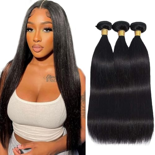 TARPION Color #1B Human Hair Bundles Straight Bundle 22 24 26 Inch