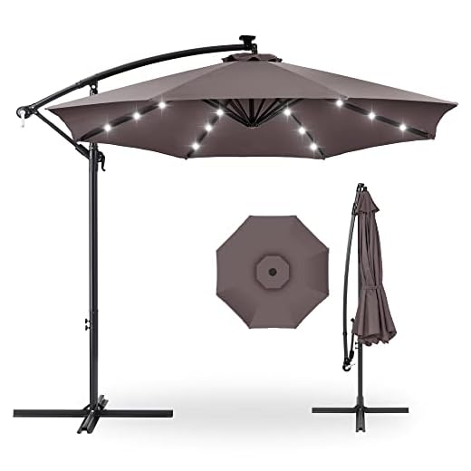Best waranty patio umbrella Best Choice Solar LED Patio Umbrella