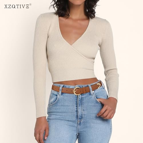 XZQTIVE Women’s Leather Belts for Jeans Pants Dresses Fashion Ladies Black Belt with Gold Buckle 6
