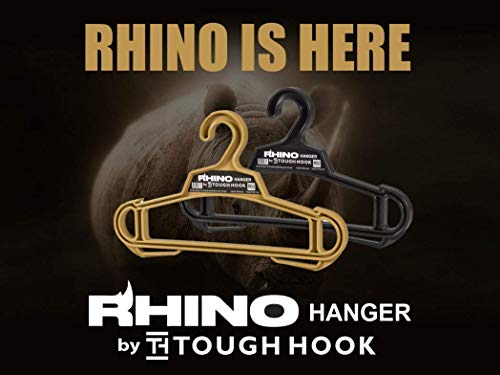 Rhino Hanger | The Everyday For Everything Hanger |Usa Made | 200 Lb Load Capacity | Premium Grade X-Large Heavy Duty Standard Hanger | Unbreakable Multipurpose | Suit Hangers #TOP3