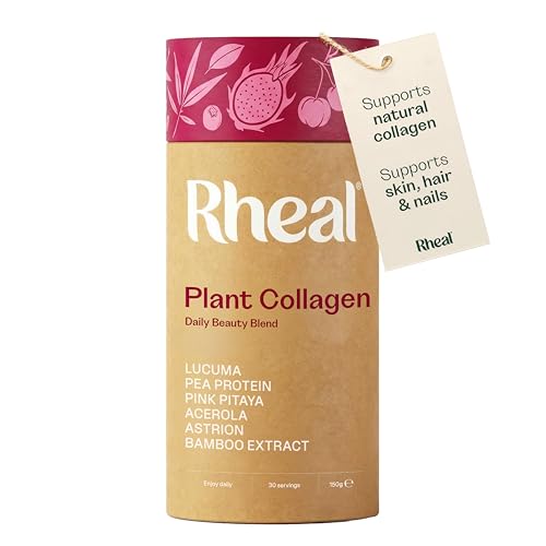 Rheal Plant Collagen 150 g – Organic Plant‑Based Collagen Support Powder with Astrion®, Acerola & Bamboo Silica – Supports Collagen Production, Skin Hydration & Glow – Vegan, Gluten‑Free – 30 Servings