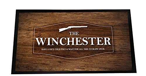 The Winchester Bar runner Mat | Winchester Pub Coasters - Choice of Home Bar Pub mat - home bar accessories (Bar Runner Mat)