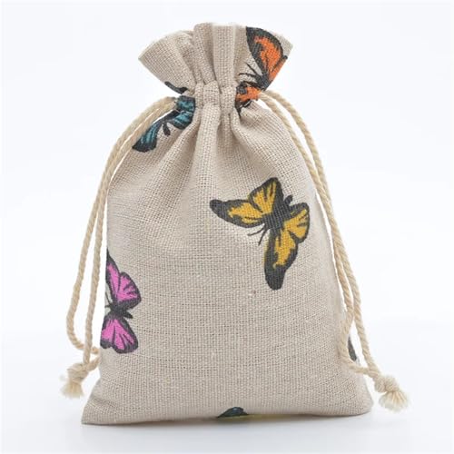 Bolsa de algodón con cordón reutilizable en pack de 10 unidades 6