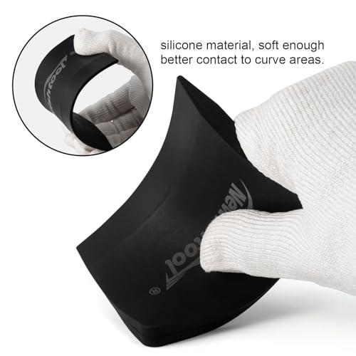 Image of NEWISHTOOL Soft Silicone Small Squeegee for Vinyl, 2 PCS Rubber PPF Tool