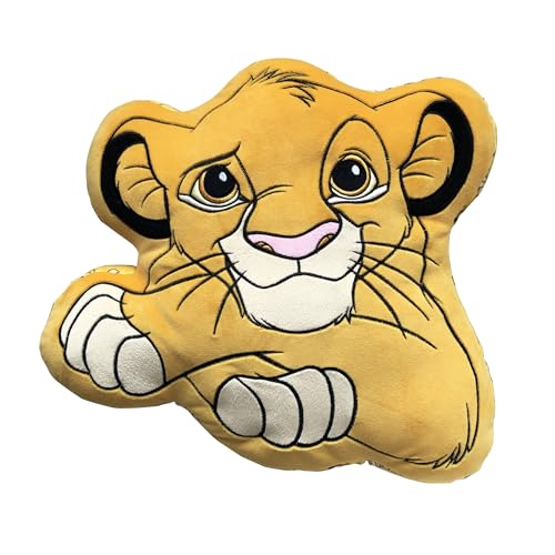 Coussin Le Roi Lion Simba – Coussin confortable et agréable à serrer – Motif : Simba – Cadeau pour Fan et Passionné – Qualité Supérieure –...