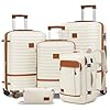 Joyway Expandable Luggage Sets 5 Piece, Lightweight Hard Shell Travel Suitcase Set with Spinner Wheels and TSA Lock