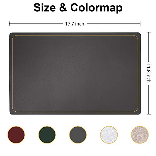 Leather Placemats, Wine Red Placemats For Dining Table Set Of 6, Wipeable Waterproof Washable Placemats, Dark Red Mother's Day Table Mats, Rectangle Indoor Place Mats For Home Kitchen By Wehvkei #TOP7