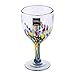 NOVICA Hand Blown Multicolor Recycled Glass Wine Glasses, 8 Oz. 'Confetti Festival' (Set Of 6)