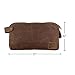 Hide & Drink, Large All Purpose Dopp Kit Utility Bag, Waxed Canvas, Handmade, Honey Bourbon