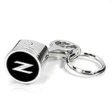 iPick Image Made for Nissan 370Z Z Logo Chrome Finish Engine Piston and Rod Metal Key Chain