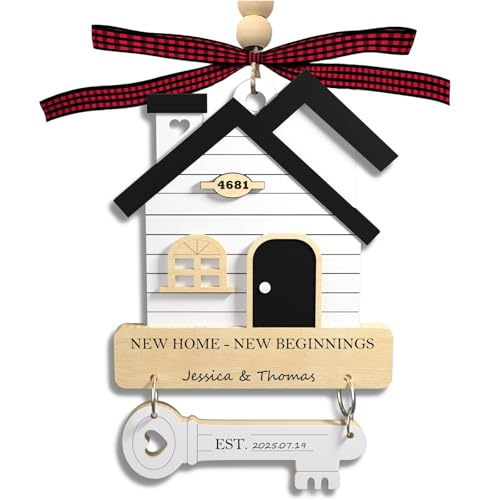 Housewarming Gifts for New Home 2025-Personalized Wooden Keepsake...