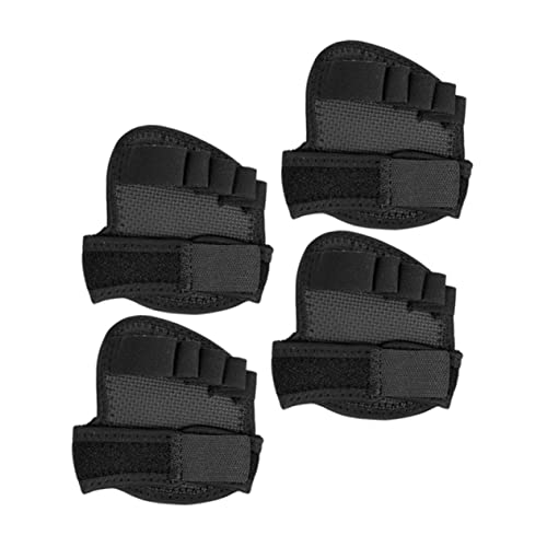 IWOWHERO 2pairs Comfortable Anti-slip Forefoot Pads for All Shoe Types Breathable Sweat-absorbent Design Lightweight Half Socks for Dance and Daily Use Black