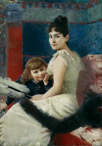 Pinturas famosas Albert Von Keller en cuadro moderno lienzo de 60x90cm