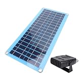 GEERYZHE Przenośny Grzejnik Solarny o Mocy 30 W z Zabezpieczeniem Przed Przegrzaniem – Suszarka na Ciepłe Powietrze Zasilana energią słoneczną do Samochodu, Domu dla Zwierząt, Kurnika i Użytku na